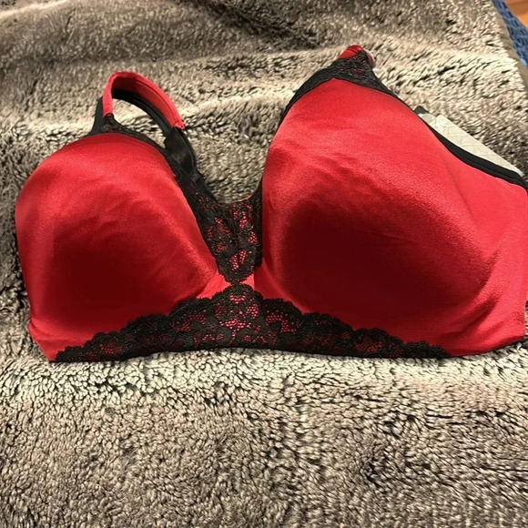 Ti Voglo Eva padded bra red lace Sz 42DDD - Picture 4 of 14